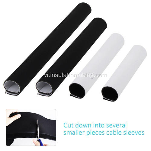 Cáp Neoprene màu đen bện Sleeving